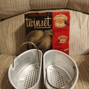 Vintage MirroMatic Twinset Baskets Fits InstantPot